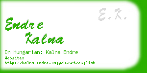 endre kalna business card